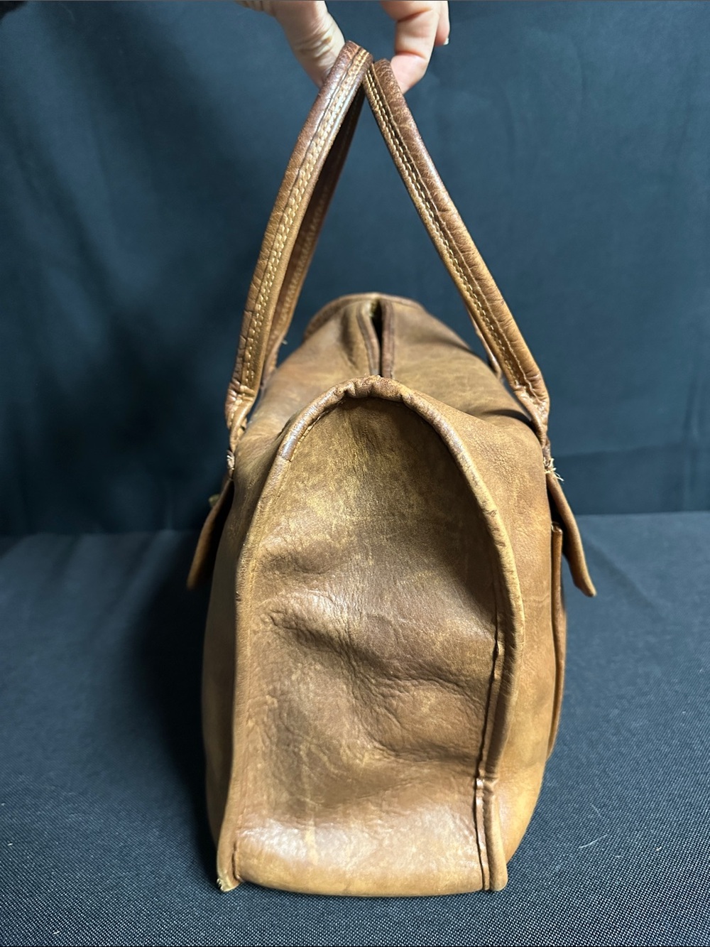 ๐ Rare 60โs Bonnie Cashin Coach Safari-style satchel/carryall British Tan - Picture 6 of 17